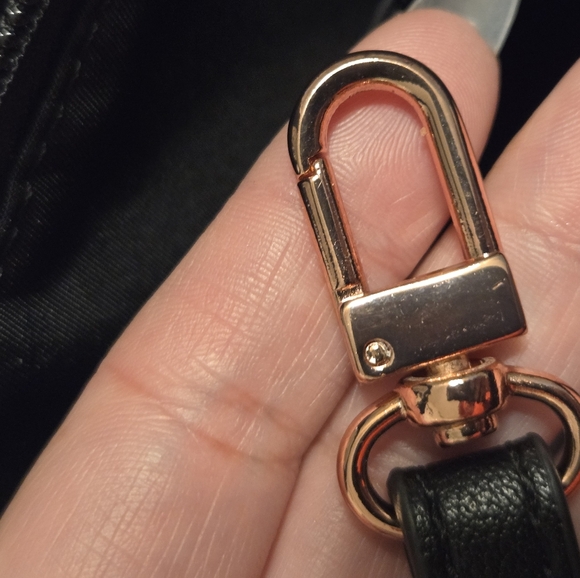 Radley London Pocket Essentials Medium Ziptop Backpack - Black & Rose Gold - Picture 13 of 15